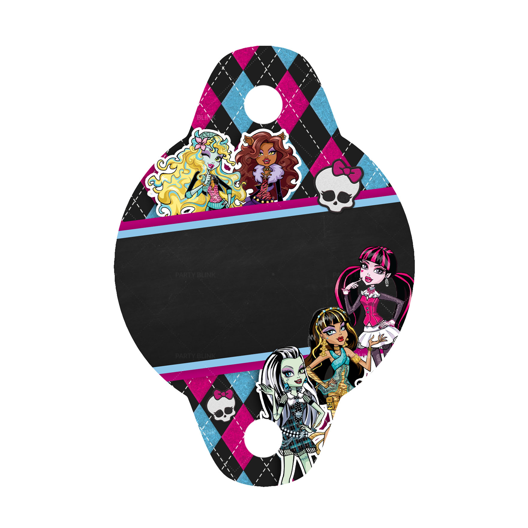 Free Monster High Straw Tag
