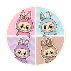 Free Labubu Round Label