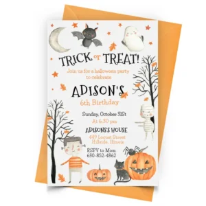 Halloween T2 Invitation Personalized