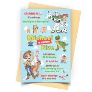 Toy Story T2 Invitation Personalized
