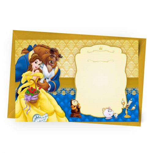 Beauty And The Beast Invitation Free Printables Editable Diy Party Blink
