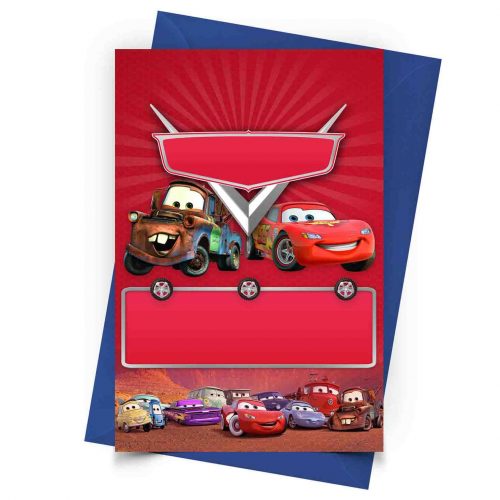 Printable Cars Invitation Free Template to Edit and Print.