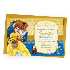 Customize Beauty and the beast Invitation Online