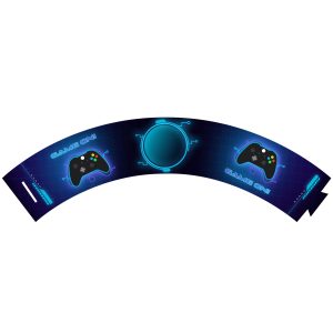 Free Gamer Cupcake Wrap