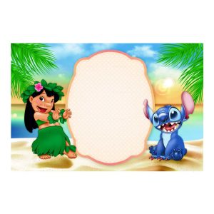 Free Lilo and Stitch Invitation - DIY