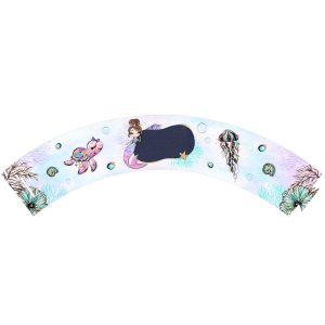Free Mermaid Cupcake Wrap