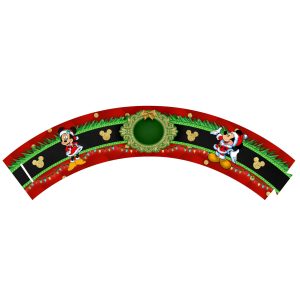 Free Mickey and Minnie Christmas Cupcake Wrap Free Mickey and Minnie Christmas Cupcake Wrap