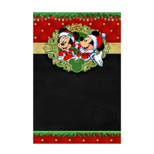 Free Mickey and Minnie Christmas Invitation Free Mickey and Minnie Christmas Invitation