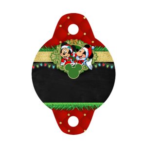 Free Mickey and Minnie Christmas Straw Tag Free Mickey and Minnie Christmas Straw Tag