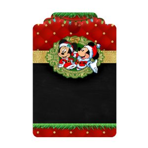 Free Mickey and Minnie Christmas Tag Free Mickey and Minnie Christmas Tag