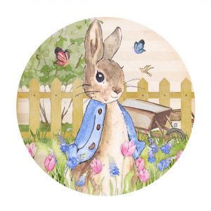 Free Peter Rabbit Round Label