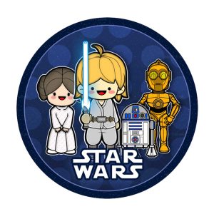Free Star Wars Round Label