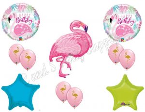 Happy Birthday Pink Flamingo Luau Party Ebay
