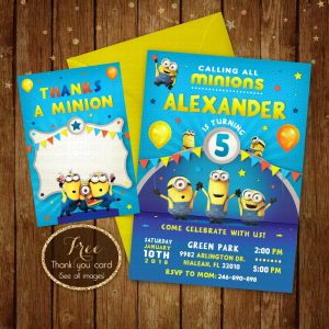 Minions Birthday Invitation