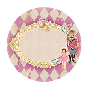 Nutcraker Round Label for text Free