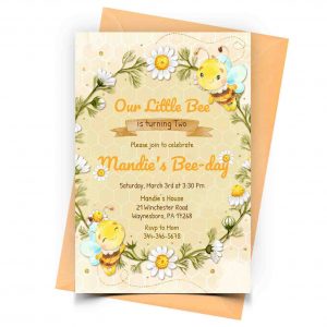 Personalized Bee Invitation