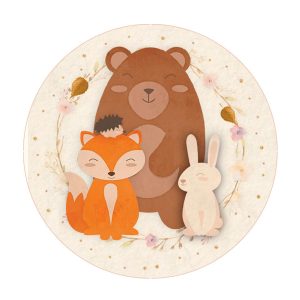Woodland Round Label